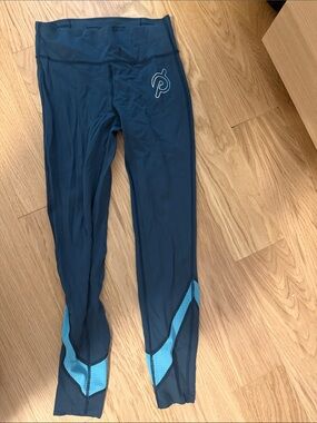 Peloton Teal and Aqua Performance Leggings